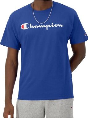 Champion Short Sleeve T-shirt-Royal Blue